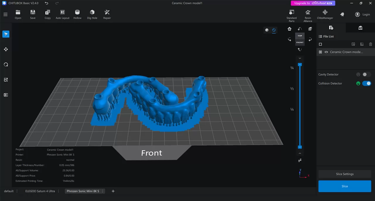 Free Povide Temporary Crown Resin Model Test