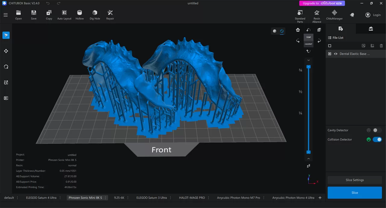 Free Provide Dental Elastic Base Model Test