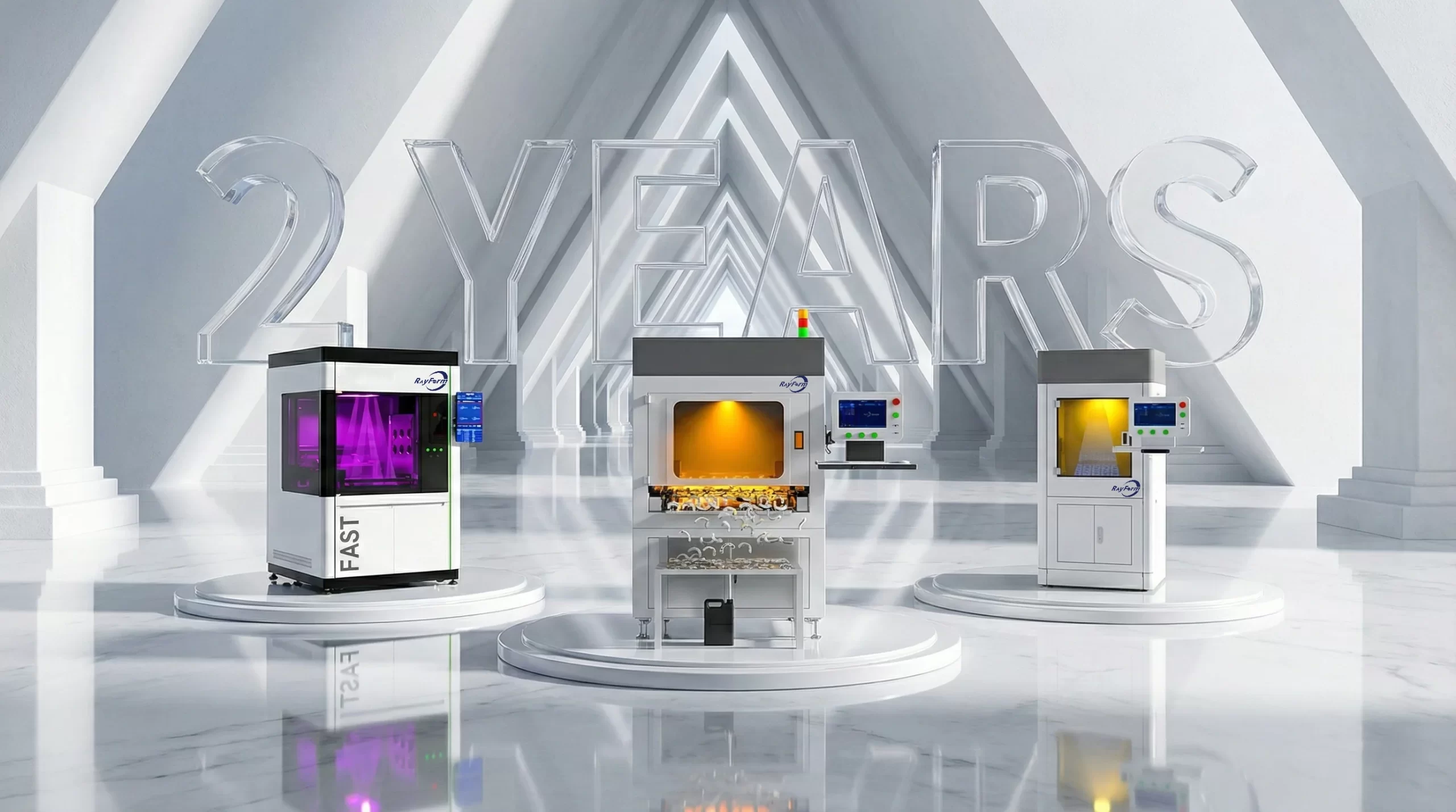 RayForm Automated DLP 3D Printer Production Line