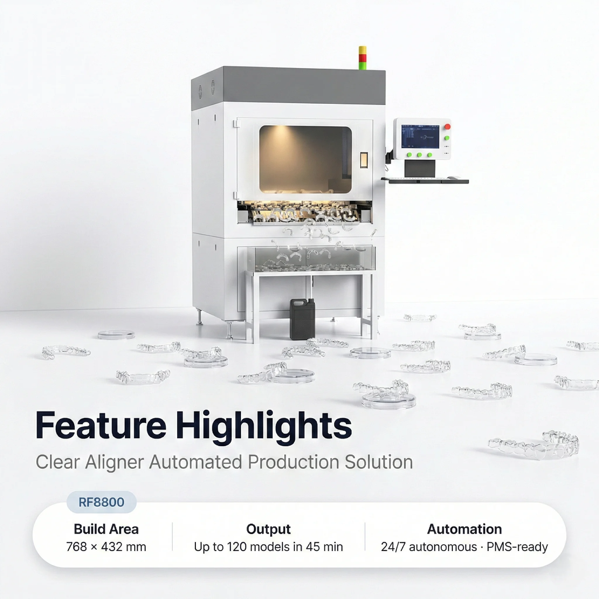 Clear Aligner 3D Printing Factory Solution