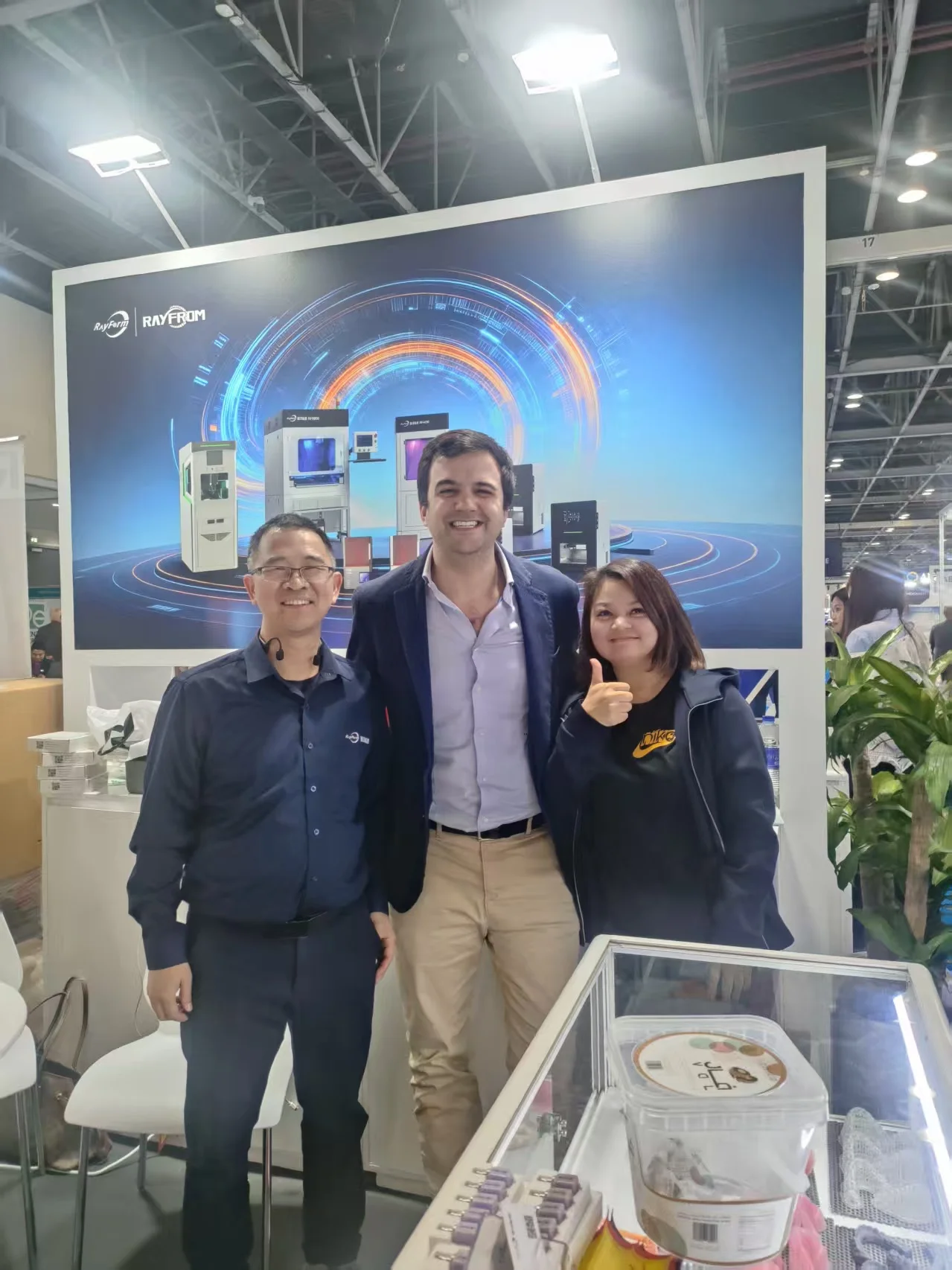 RayForm Booth Entrance at AEEDC Dubai 2026 Exhibition Hall