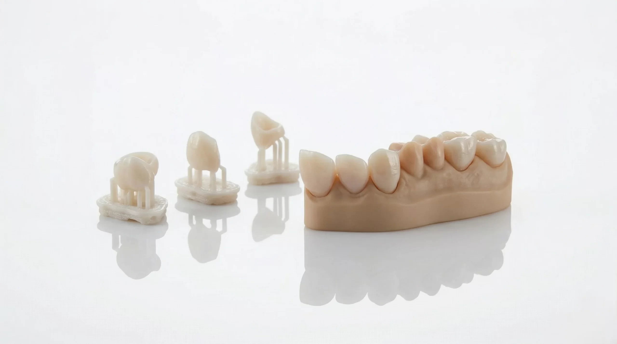 Permanent Crowns Resin 20% application example Permanent Crowns Resin 20% application example