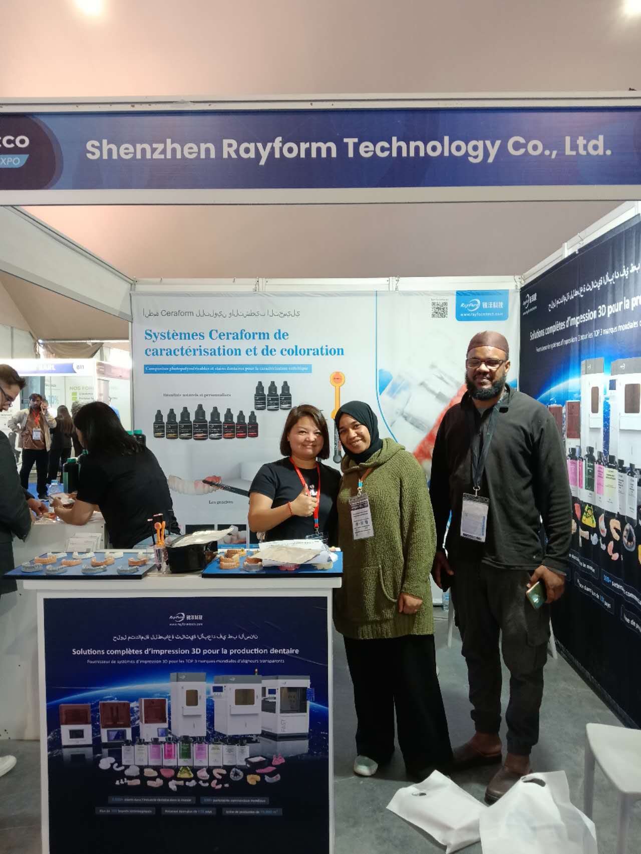 RayForm one-on-one customer meeting at Stand C10a, Morocco Dental Expo 2026