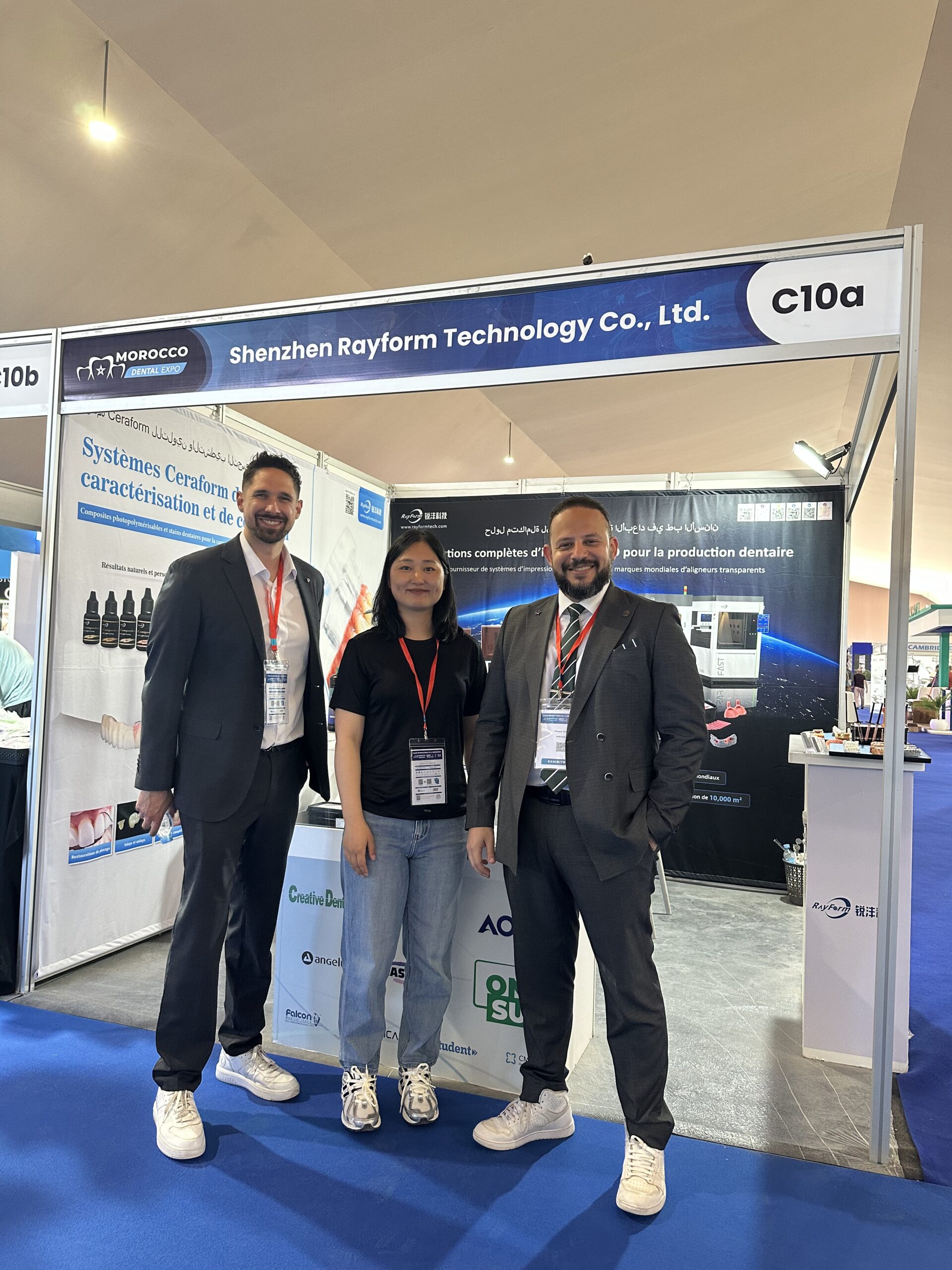 The RayForm team at Stand C10a, Morocco Dental Expo 2026