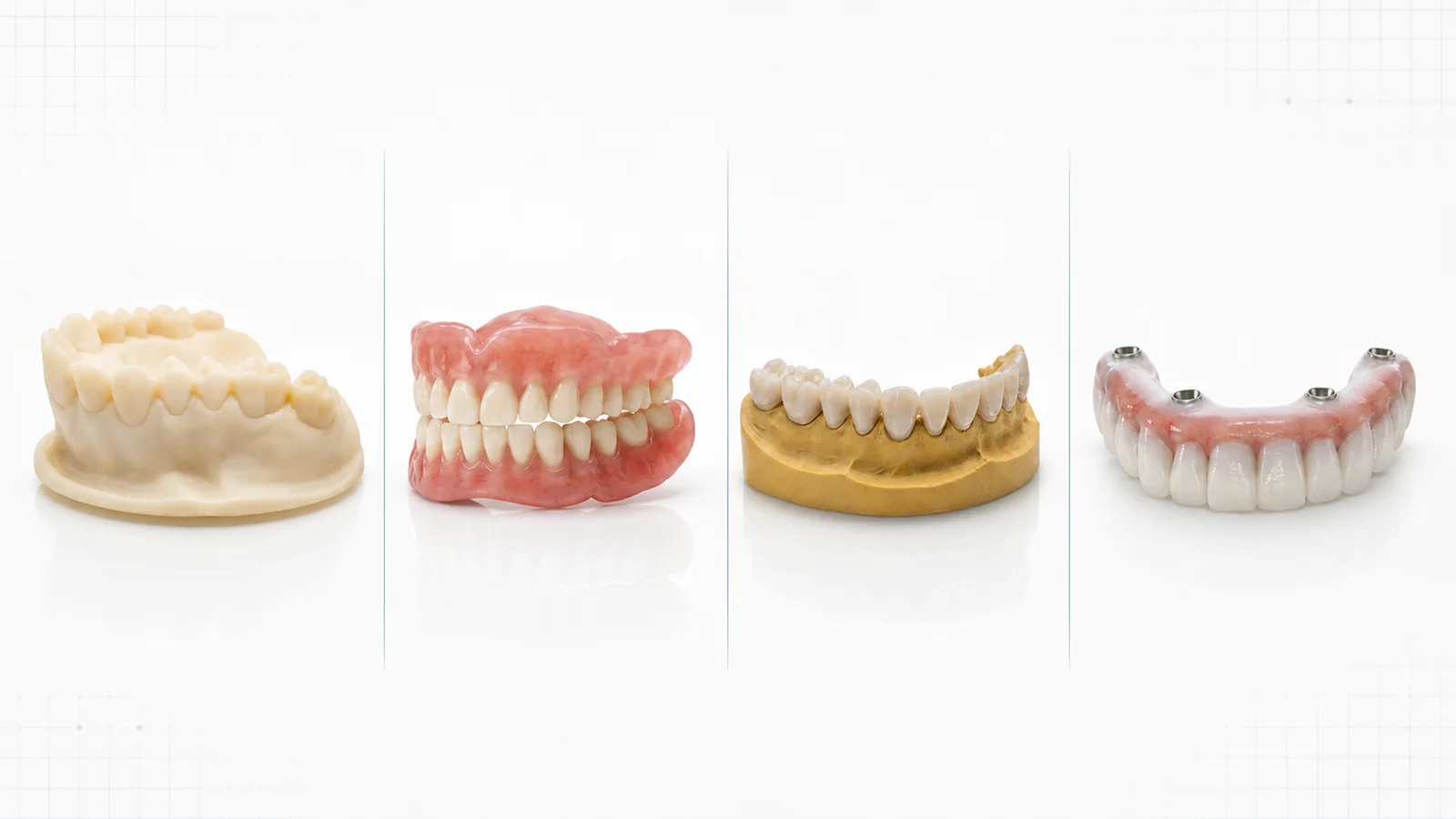 dental 3D printing resin selection for different lab applications