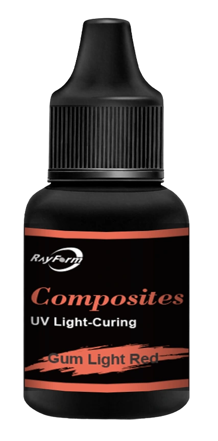 RayForm Gum Light Red UV light-curing material packaging artwork